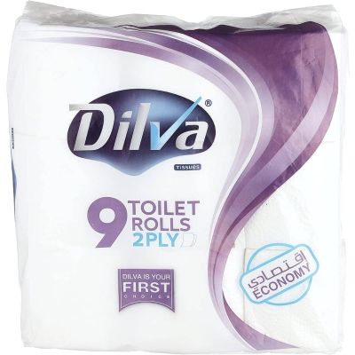 Delva Compressed Toilet Tissue Roll, 9 Count