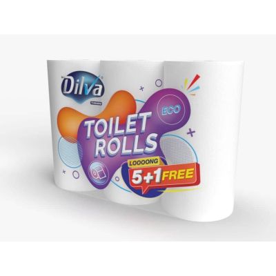 Delva Compressed Toilet Tissue Roll, 6 Count