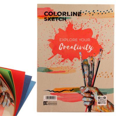 اسكتش رسم12ورقة الون غ لاصق 160جم مقاس29*41سم