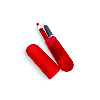 طقم قلم جاف+رصاص جسم بلاستيك سوستهRedرقمPP 145-1247