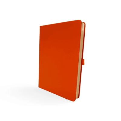 Notebook, Lined Hard Cover, Size 14.5*20.5 Cm, Orange, No. Nb 18 - 1517