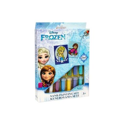 كيس Frozen تلوين ولصق + رمل ملون مقاس 20 * 25 سم رقم PKB - 101