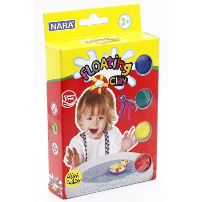 علبة صلصال يطفو على الماء 4 لون 2000 جرام رقم fc-200-4