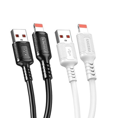 كابل شاحن 1 متر سيليكون KAKUSIGA USB to Lightning 3A رقم KSC-984-3