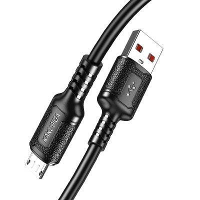 كابل شاحن 1 متر سيليكون KAKUSIGA USB to Micro 3A رقم KSC-984-2
