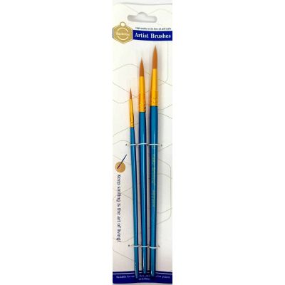 طقم فرش رسم 3قطعة مدورة ( 2 - 10 - 12 ) Keep Smiling رقم A6038R