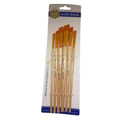 Keep Smiling 6Pcs Paint Brush Set (2 - 4 - 6 - 8 - 10 - 12) Keep Smiling No. A609-6X