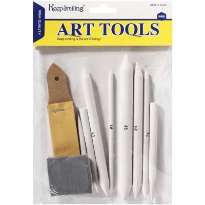 طقم قلم تسييح 7ق + صنفرة + استيكة فحم /9 Keep Smiling رقم E0286