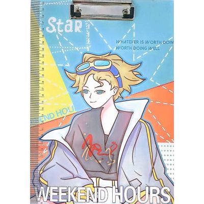 بلانشيطة مفرد بلاستيك معتمة مطبوع الوان A4 بمسطرة 30سم رقم GR-8637