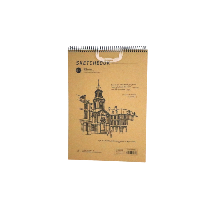 اسكتش رسم سادة كعب سلك غلاف ورق سوفت كفر بيد 25.2*35.5 50 ورقة رقم 5209