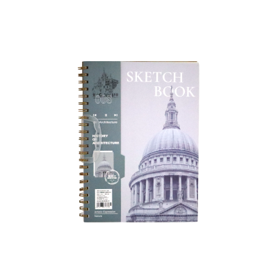 اسكتش رسم سادة كعب سلك غلاف ورق سوفت كفر بيد 21*29 سم 45 ورقة رقم 5280