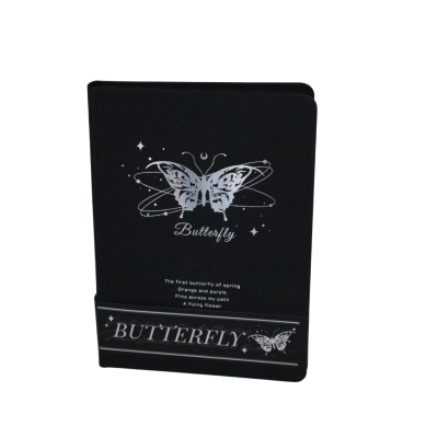 اسكتش رسم ملون كعب لصق هارد كفر غلاف كرتون 12.8*18.6سم 96 ورقة Butterfly رقم 6059