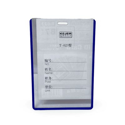 نيم كارت بلاستيك شفاف راسى مقاس 9.1*12.8سم رقم T-023 B7