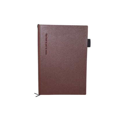 نوت بوك مسطر كعب لصق سوفت كفر 14.5*21سم غلاف جلد رقم 12-2524