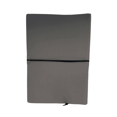 نوت بوك مسطر كعب لصق سوفت كفر 14.5*21سم غلاف جلد رقم 3-2524