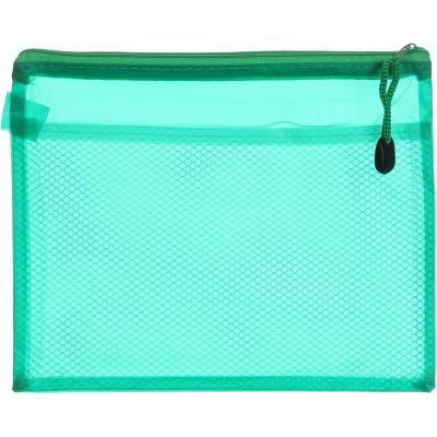 حافظه بلاستيك بسوستة الوان فسفورية جيب شبك رقم755مقاس19*28سم B5