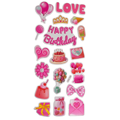 كيس استيكر اطفال اشكال مقاس 10*18سم رقم XHC