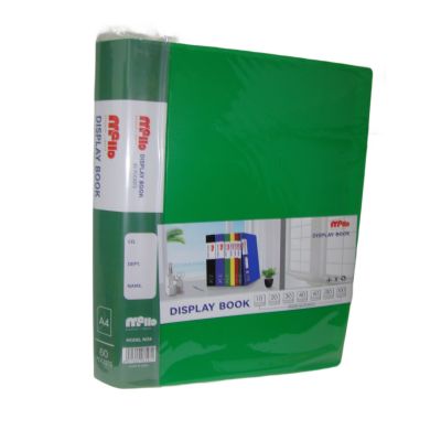 هولدر بلاستيك 60جيب معتم Mello لون أخضرA4 رقم 60