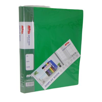 هولدر بلاستيك 40جيب معتم Mello لون أخضرA4 رقم 40