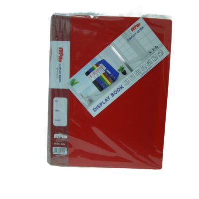 هولدر بلاستيك 40جيب معتم Mello لون أحمرA4 رقم 40