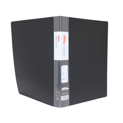Mello Display Book – 20 Pockets – Black – A4 – No. 20