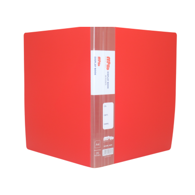 Mello Display Book – 20 Pockets – Red – A4 – No. 20