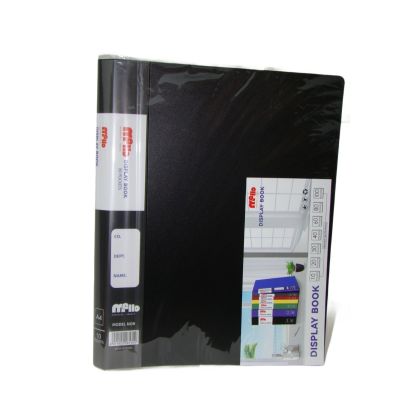 هولدر بلاستيك 10جيب معتم Mello لون أسودA4 رقم 10