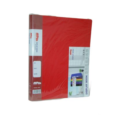 هولدر بلاستيك 10جيب معتم Mello لون أحمرA4 رقم 10