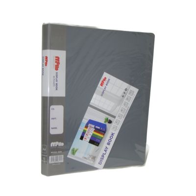 هولدر بلاستيك 10جيب معتم Mello لون رماديA4 رقم 10