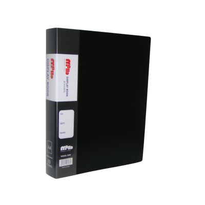 هولدر بلاستيك 80جيب معتم بجراب لون أسودA4 رقم 80