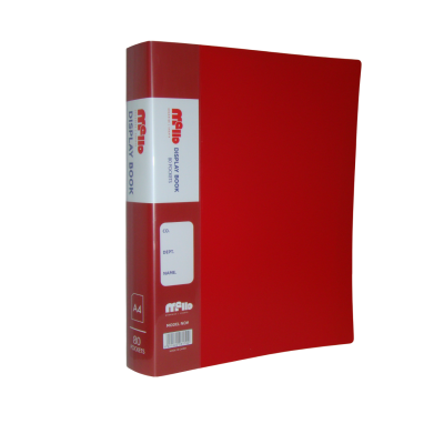 هولدر بلاستيك 80جيب معتم بجراب لون أحمرA4 رقم 80