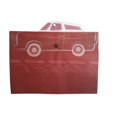 حافظة يكبسولة مطبوعة شفافة شكل سيارة الوان 23.5*33سم رقم PG-006