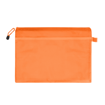 حافظه بلاستيك بسوستة الوان فسفورية جيب شبك رقم758مقاس31.5*41سم A3