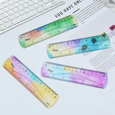 مسطرة بلاستيك شفاف ملون واى بلص 20سم غير قابل للكسر Unbreakable رقم RX240300