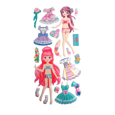 كيس استيكر اطفال اشكال مقاس 9.5*19.5سم رقم S