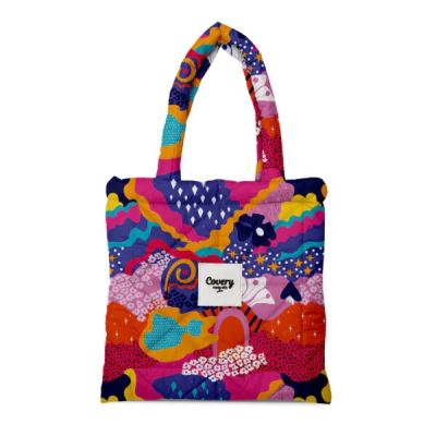 Covery شنطة كتف قماش نفخ الوان Tote Bag Carnival رقم PT-9