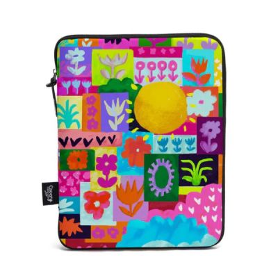 Covery ايباد سليف قماش بسوستة مقاس 15 -Garden رقم CT11