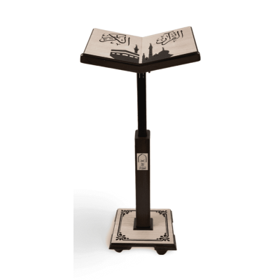 حامل مصحف خشب حفر ليزر بعجل ارتفاع مستويات من 100:60سم رقمB2