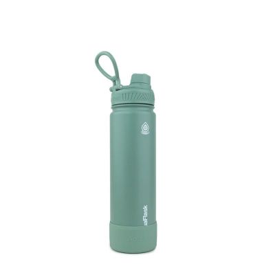 زجاجة مياه ستانلس ستيل بعليقة + قاعدة سيليكون Earth Seres Celadon Green 22oz 650ml