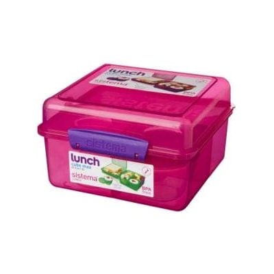 لانش بوكس SISTEMA مقسم بلاستيك شفاف +علبة داخلية رقم 41745-0519مقاس L2