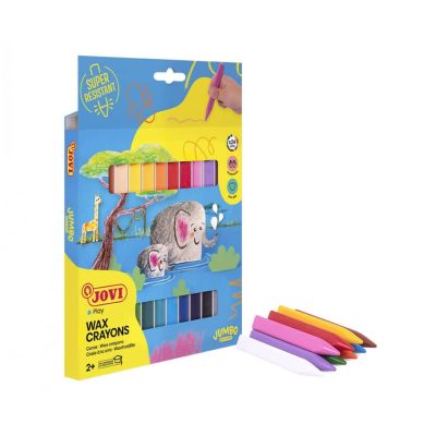 طقم الوان شمع تراى واكس علبة كرتون جوفي 24 لون رقم24 / 973