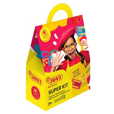 شنطة صلصال بلاستلينا جوفى 3لون 50جم + اكسسورات Super Kit رقم 153