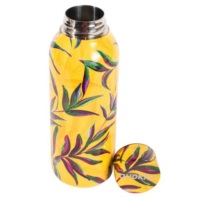 زجاجة مياه ستانليس حافظة للحرارة لون اصفرعباد الشمس 510م رقم11981 Quokka