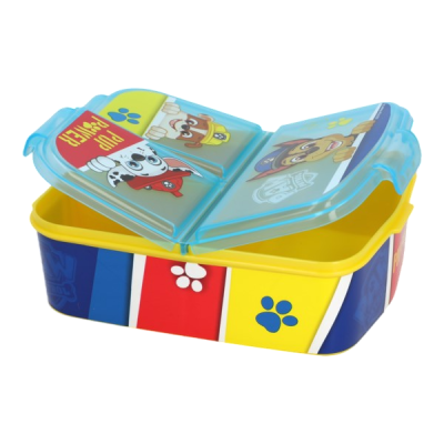 لانش بوكس بلاستيك مقسم 700م رقم74620 Paw Patrol