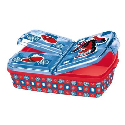 لانش بوكس بلاستيك مقسم 700م رقم74720 Spiderman