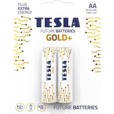 كارت بطاريات قلم الكالين الذهبى2ق TESLA-Gold- Alkaline-AA رقمLR6