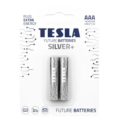 كارت بطاريات قلم الكالين الفضى2ق TESLA-Silver- Alkaline-AAA رقمLR03