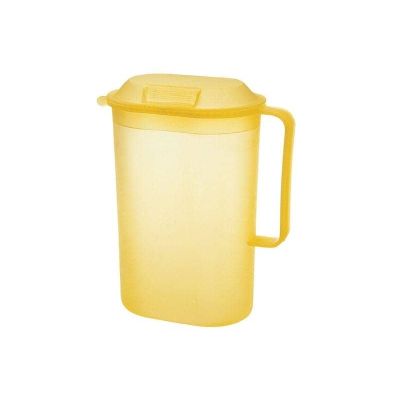 دورق بلاستيك شفاف بالغطاء مقاس 2لتر