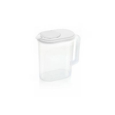 دورق بلاستيك شفاف بالغطاء متحرك مقاس 2لتر