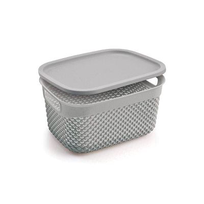 باسكت حفظ ادوات بلاستيك بالغطاء ديملا3.3لت